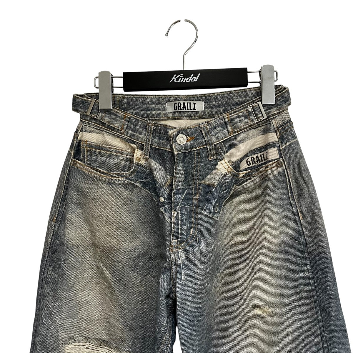 WASHING ILLUSION DENIM PANTSデニムパンツ