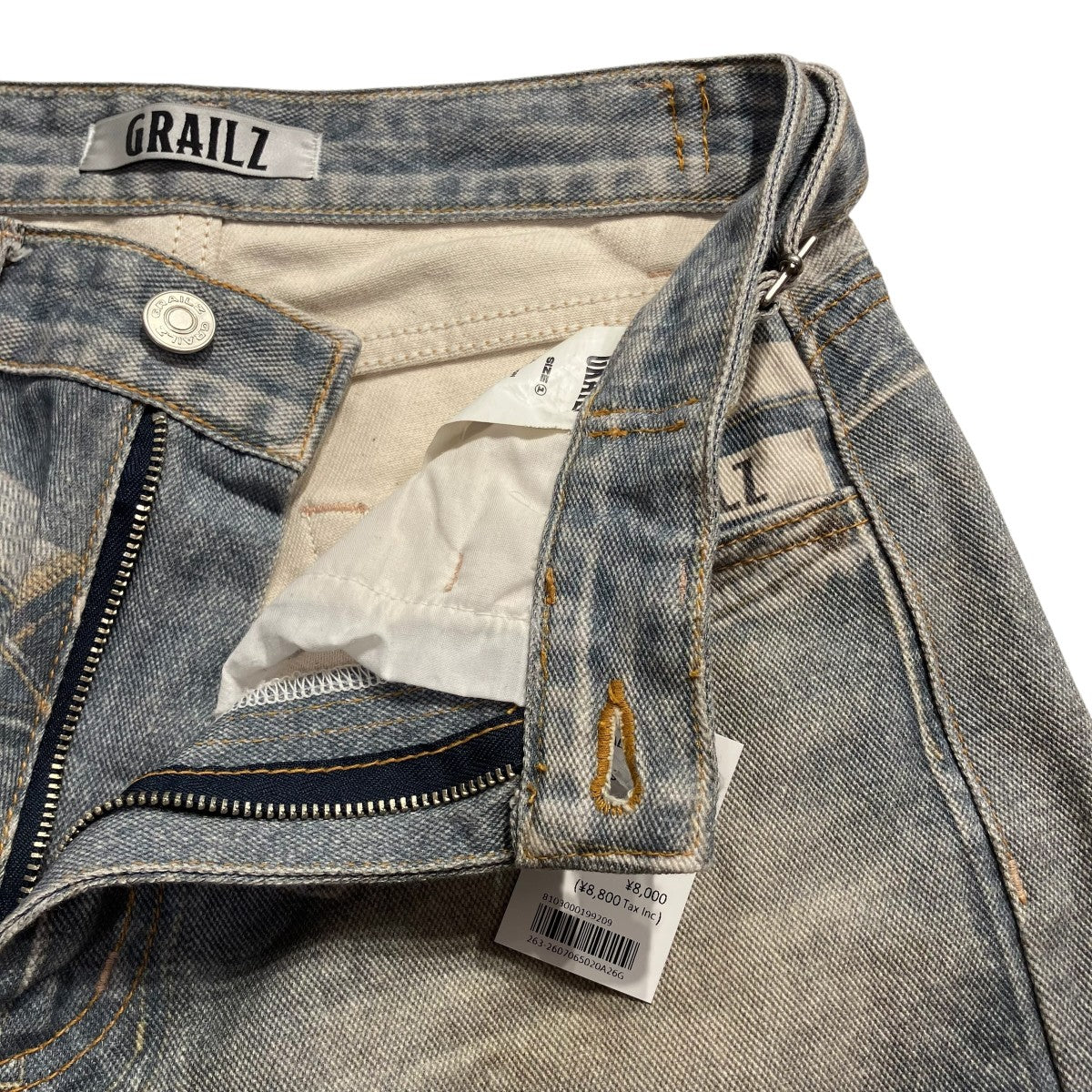 WASHING ILLUSION DENIM PANTSデニムパンツ