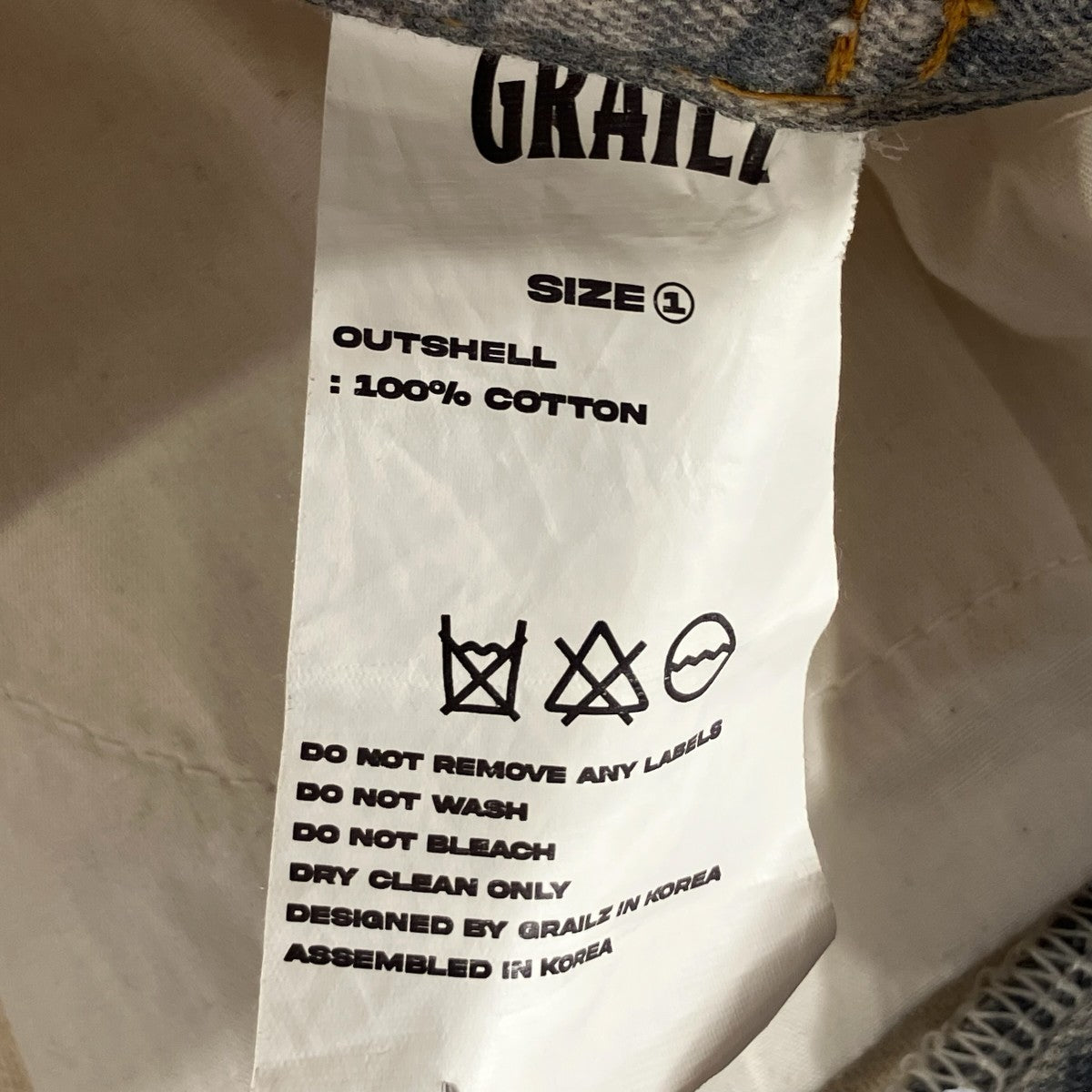 WASHING ILLUSION DENIM PANTSデニムパンツ