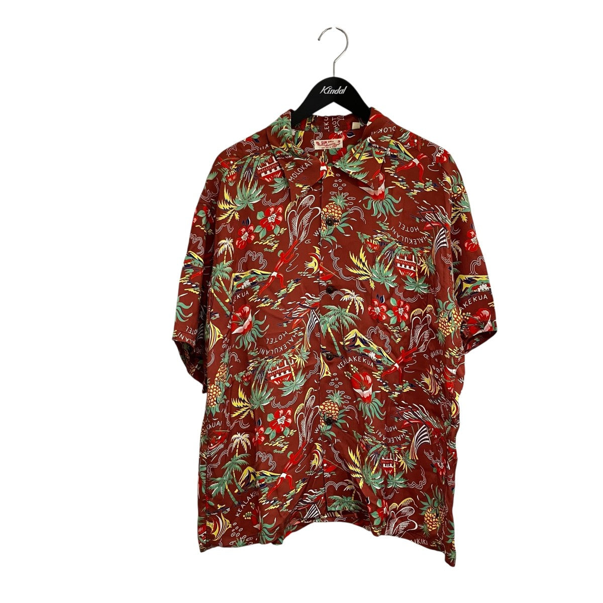RAYON HAWAIIAN SHIRT HALEKULANIアロハシャツSS38801