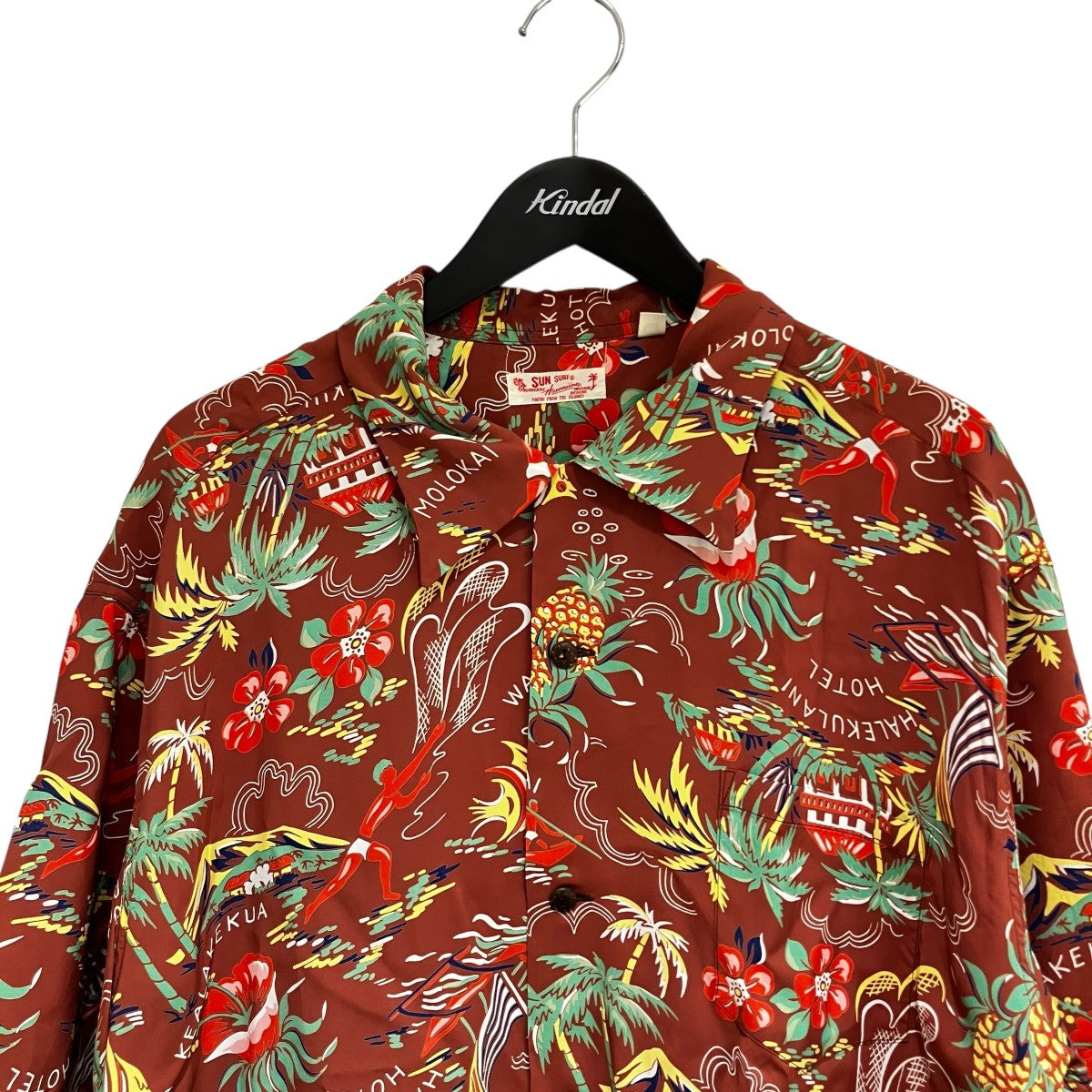 RAYON HAWAIIAN SHIRT HALEKULANIアロハシャツSS38801