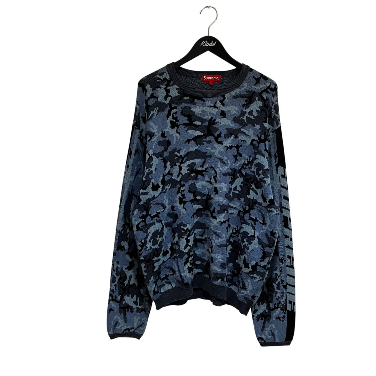 21AWSleeve Stripe Sweater厚手ニット
