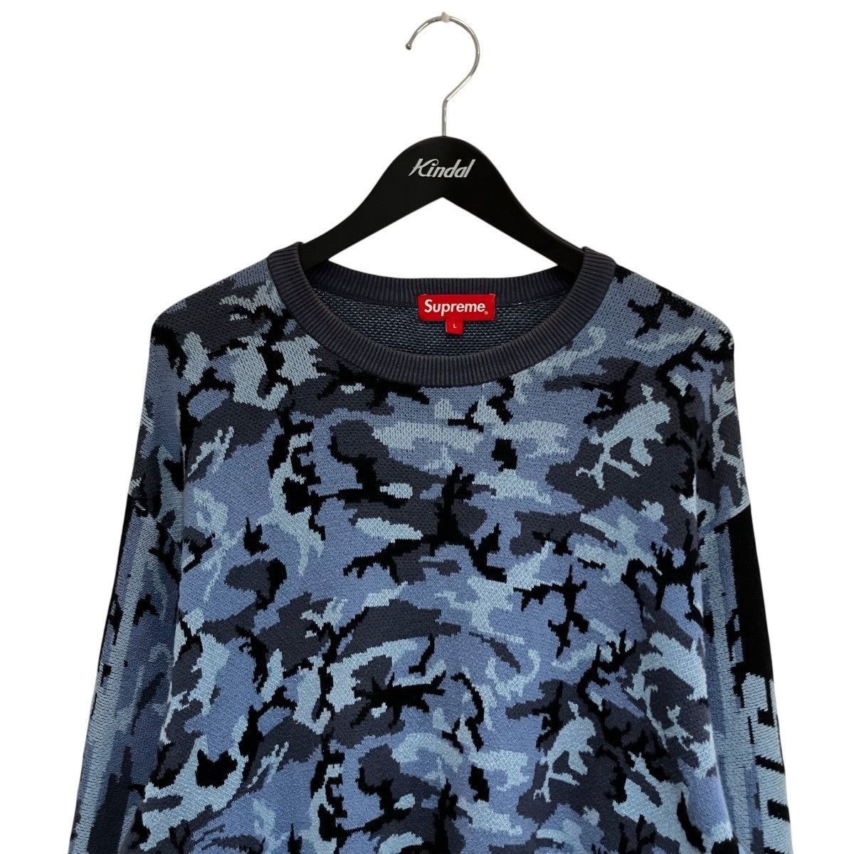 21AWSleeve Stripe Sweater厚手ニット