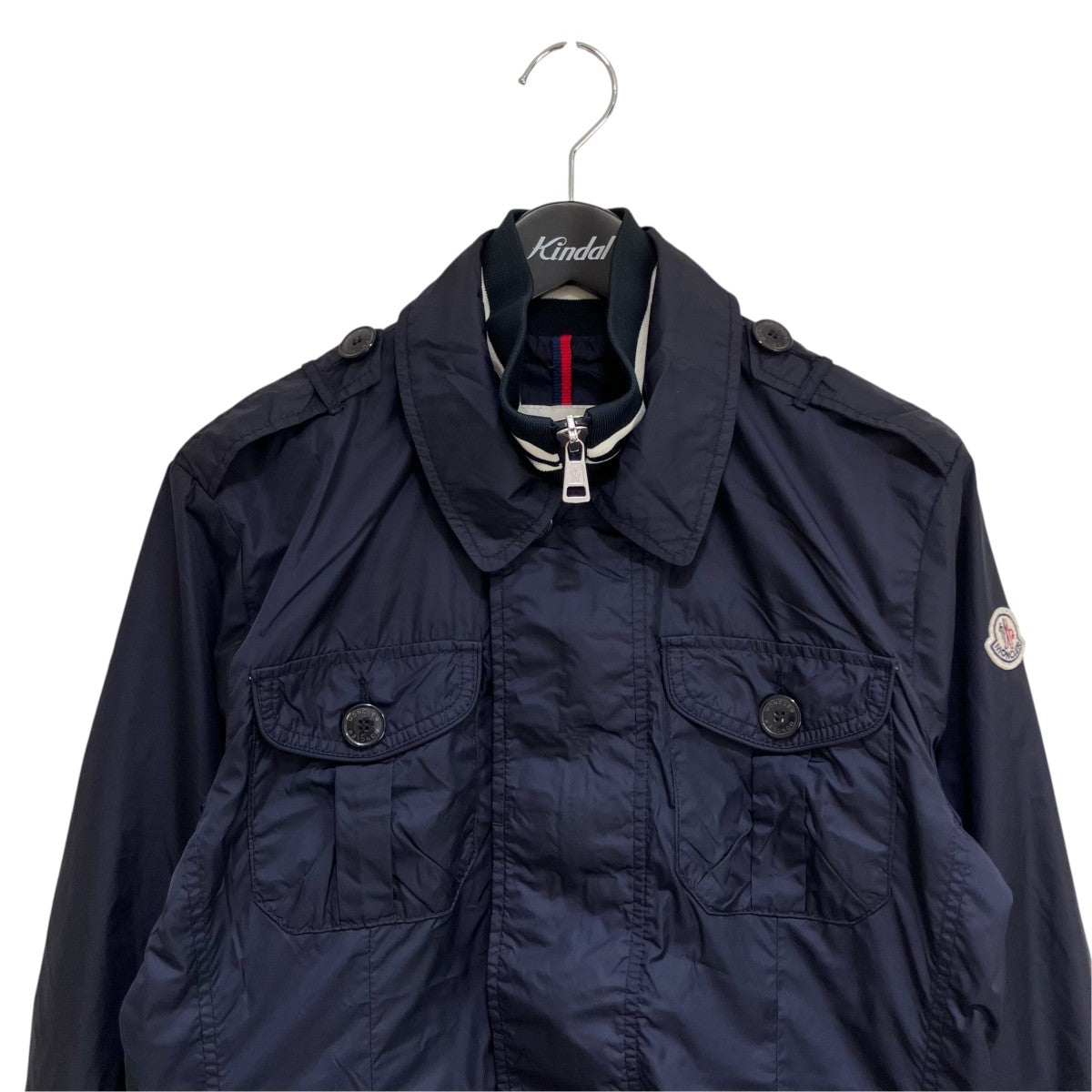 MONCLER KENYA GIUBBOTTO ボーダーハイネック ナイロンミリタリージャケットナイロンジャケット101-092-41120-50 古着・中古-3枚目のアイテム画像