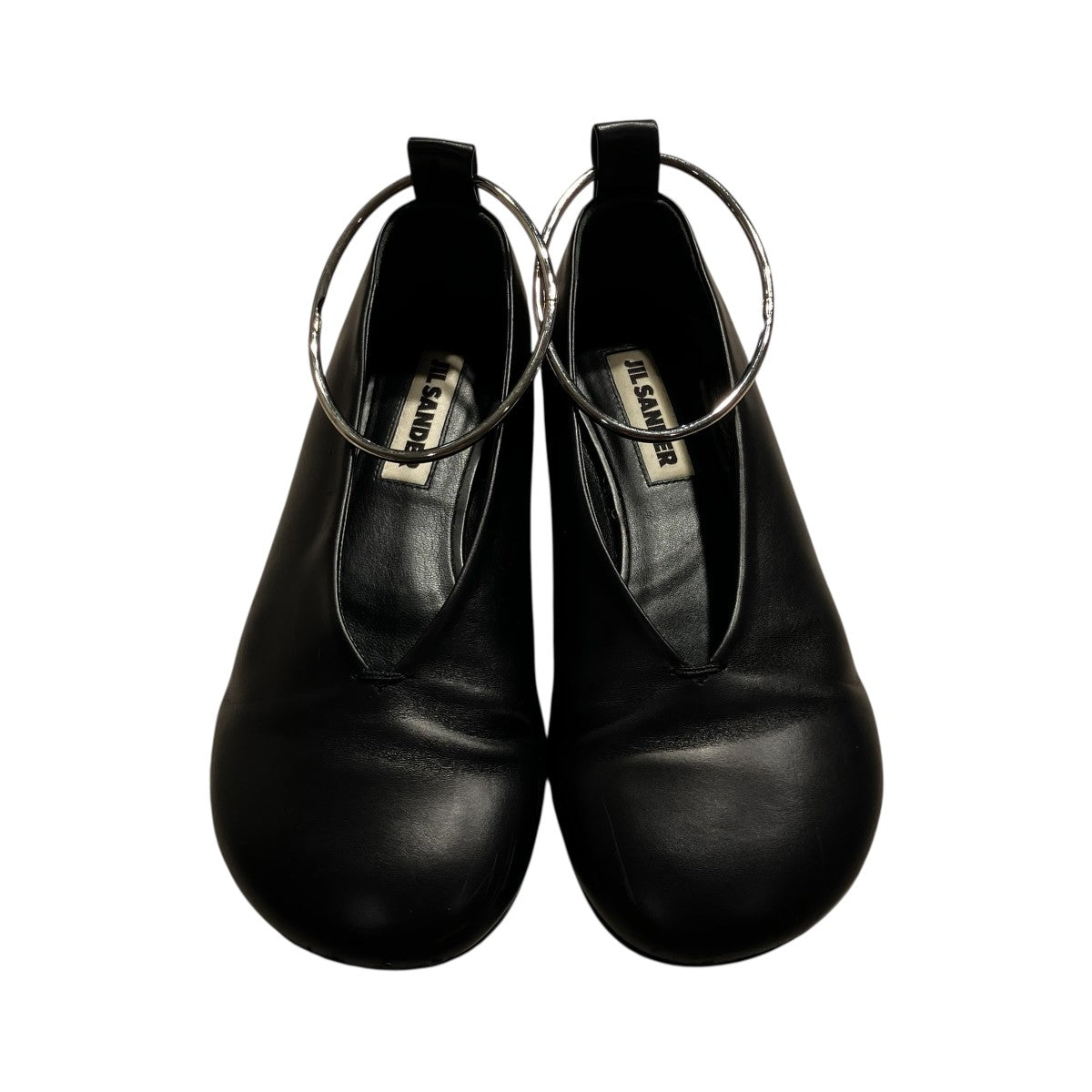 JILSANDER ジルサンダー　リング　フラットパンプス　36 JIL SANDER(ジルサンダー) リングパンプスJS33120A JS33120A ブラック