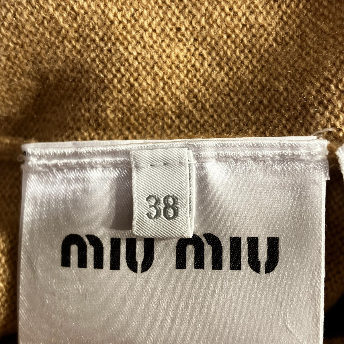 MIU MIU 22AWカシミヤポロシャツニットポロシャツMML684 1120 古着・中古-5枚目のアイテム画像