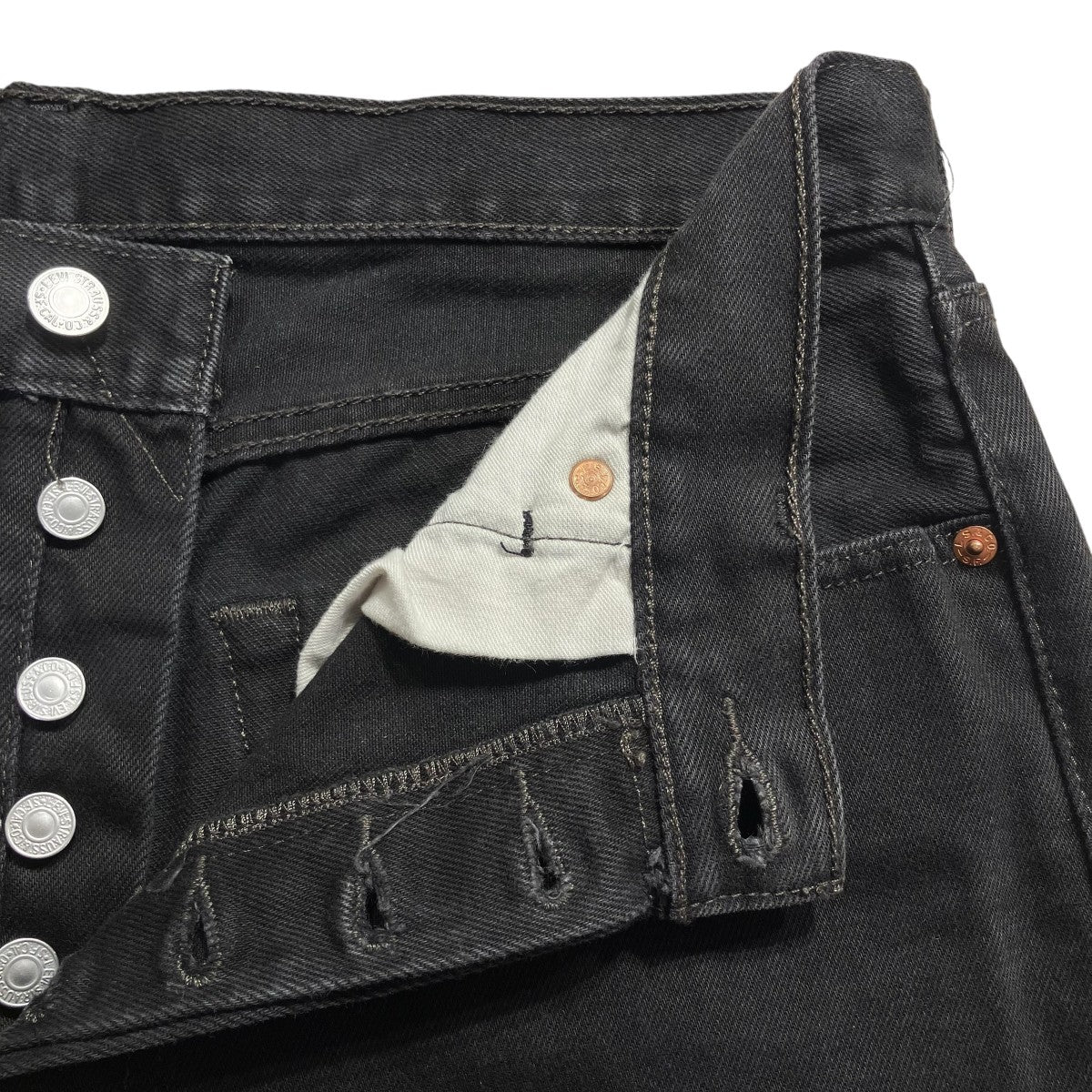 LEVI’S 501ブラックデニムパンツ0501-0660 古着・中古-5枚目のアイテム画像