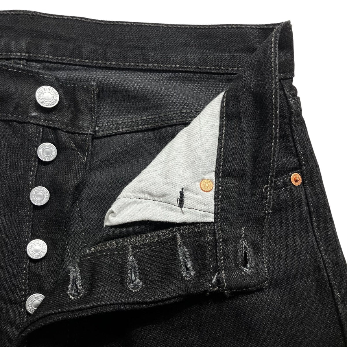 LEVI’S 501ブラックデニムパンツ00501-0660 古着・中古-5枚目のアイテム画像