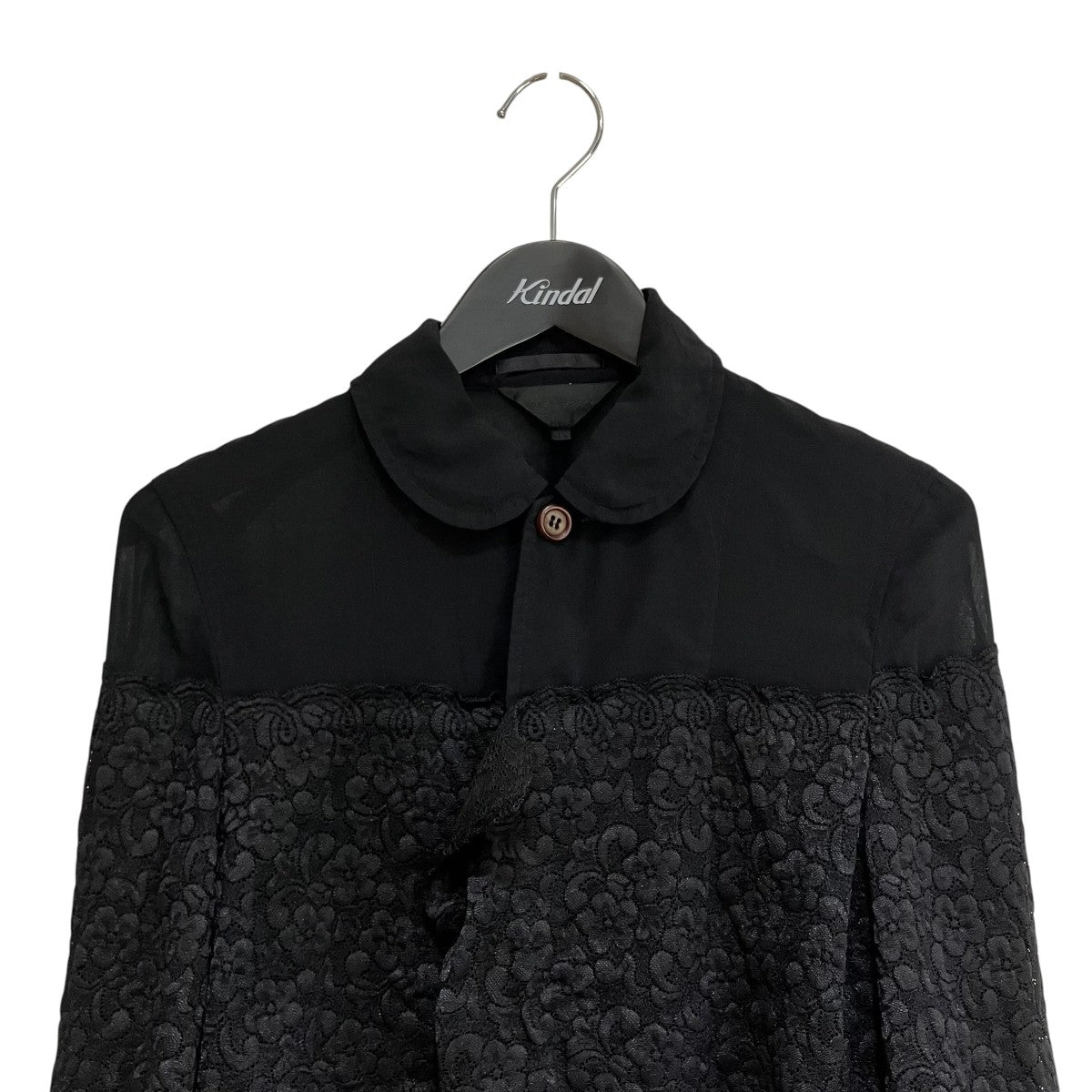 COMME des GARCONS レース切替シャツジャケットGG-J050 古着・中古-3枚目のアイテム画像