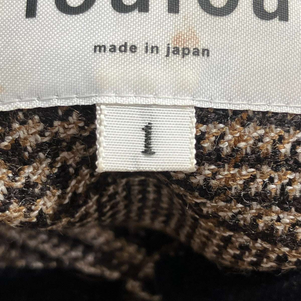 glen check round collar one piece長袖ワンピースFF212OP03