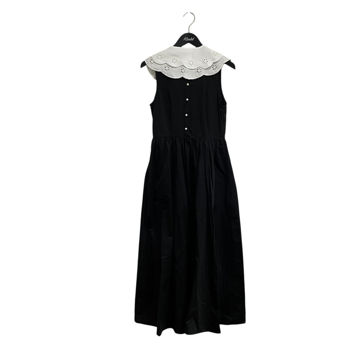 Ara Collar Midi Dress つけ襟付きノースリーブワンピースDR2027BLK