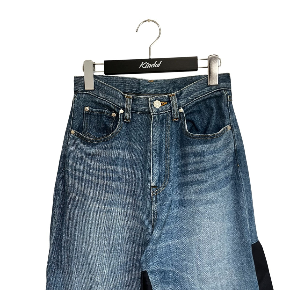 23SSpleats hem denim trousersデニムパンツ0423010806