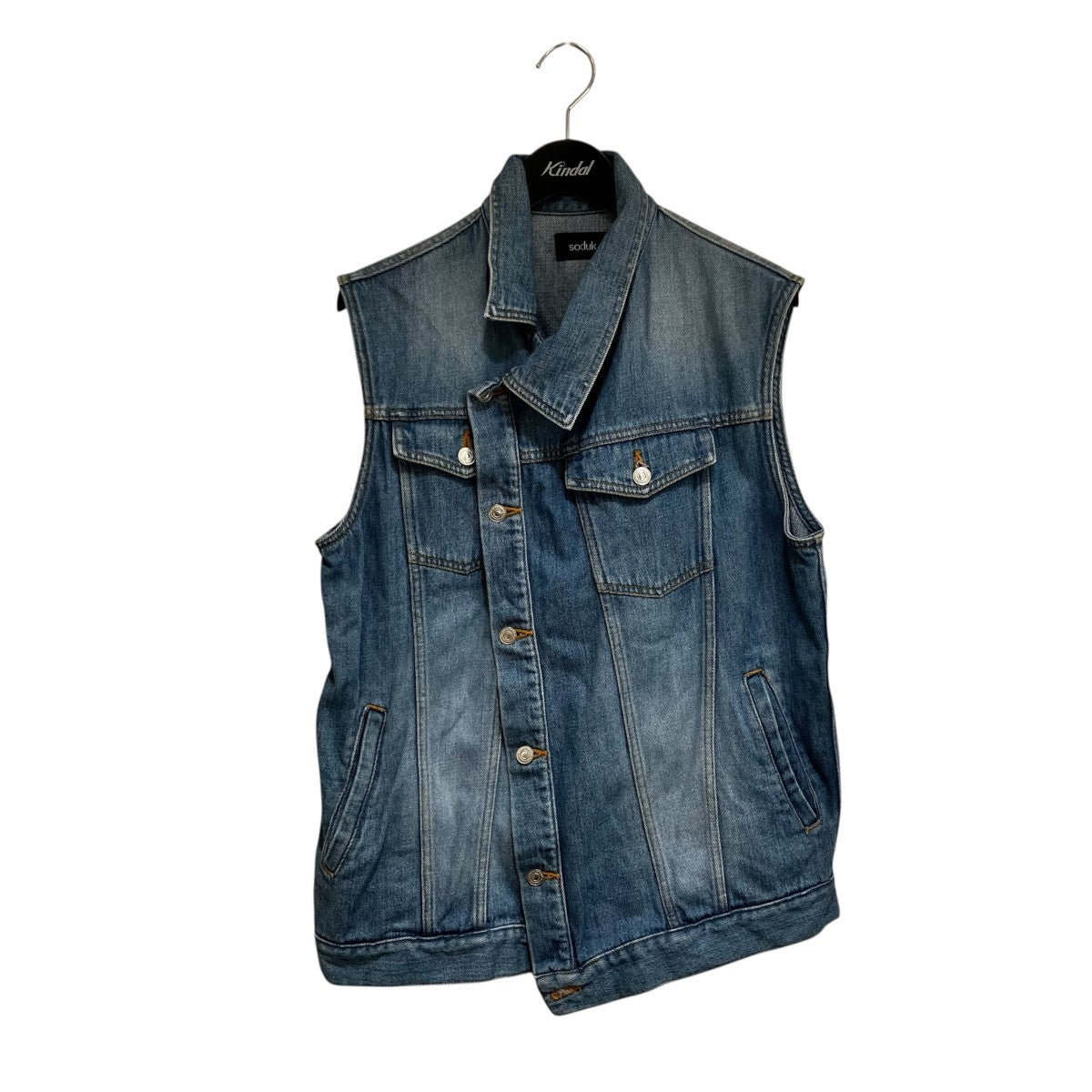 23SSoverlap denim vestデニムジャケット0423010205