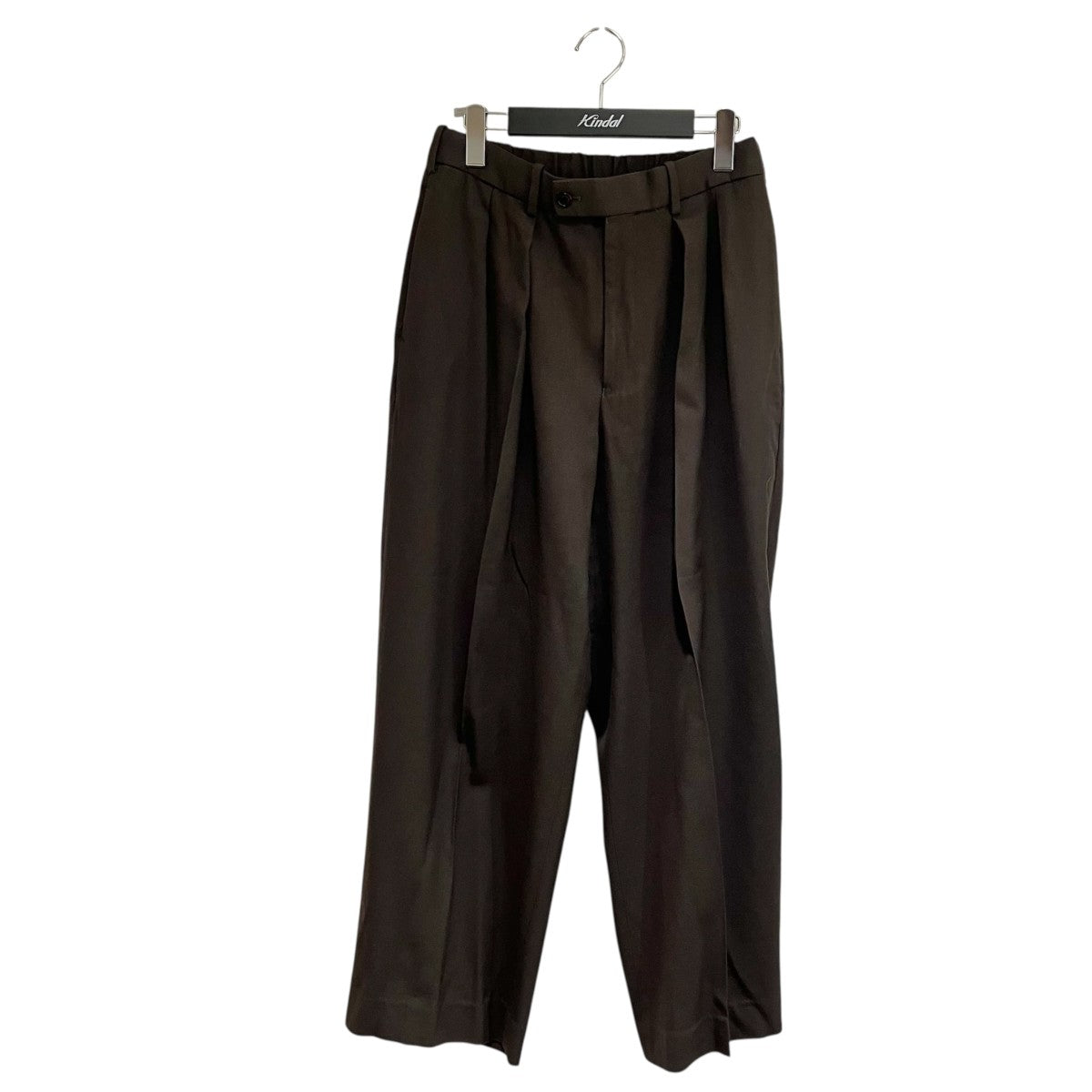 FLAT FRONT TROUSERS ORGANIC WOOL SURVIVAL CLOTHパンツA22C-06PT0C