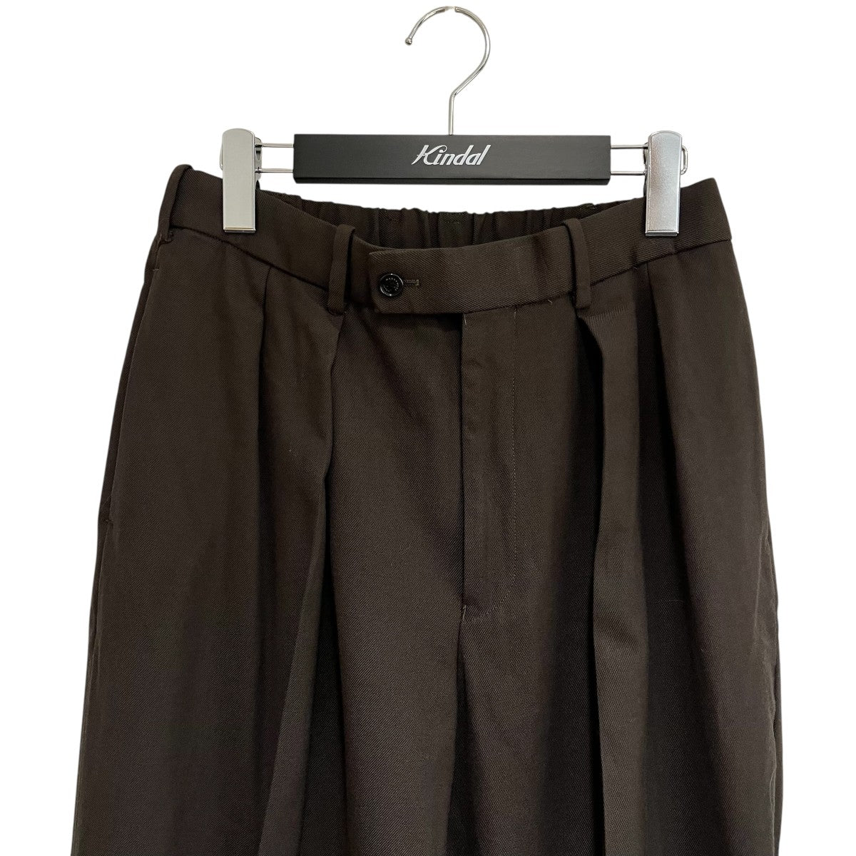 FLAT FRONT TROUSERS ORGANIC WOOL SURVIVAL CLOTHパンツA22C-06PT0C