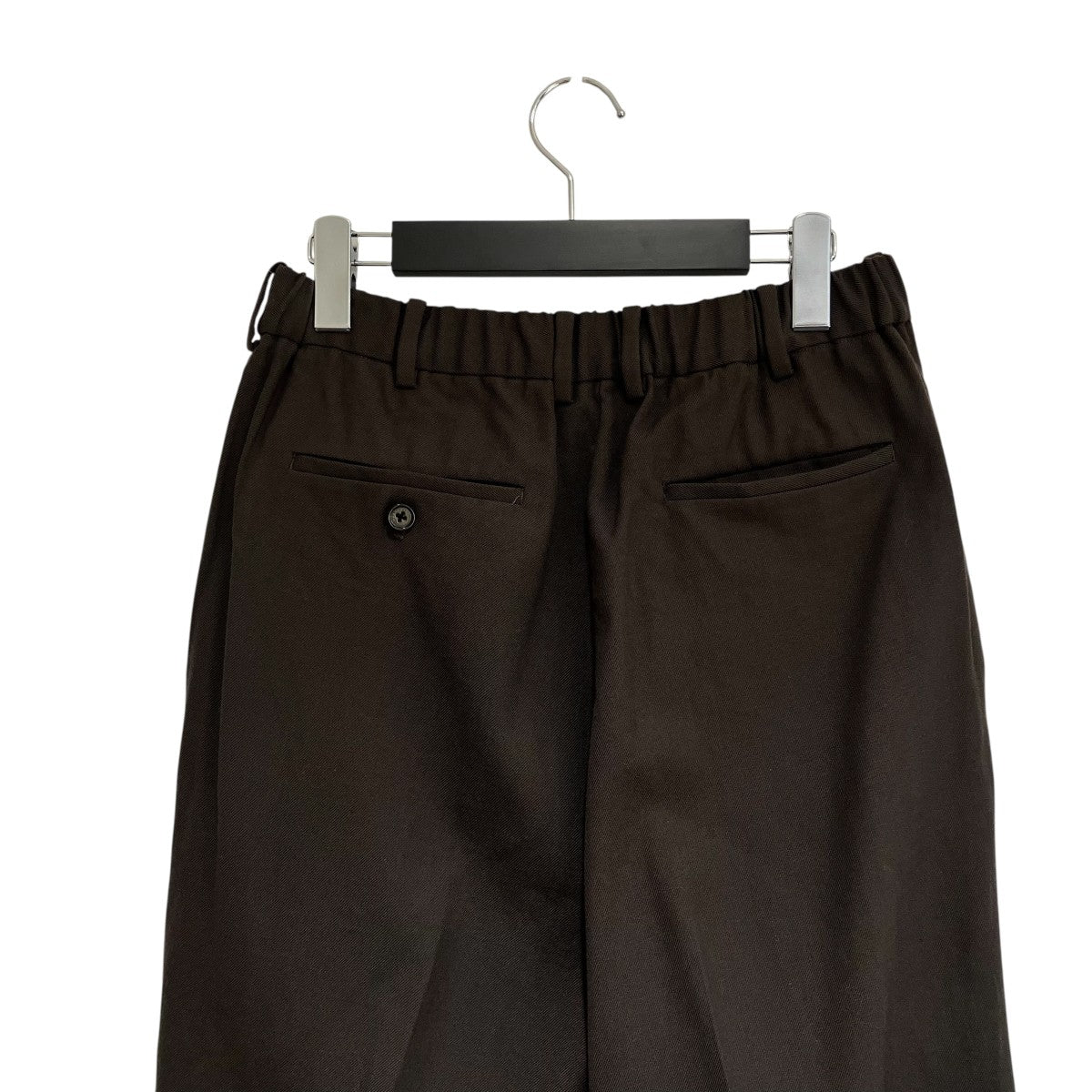 FLAT FRONT TROUSERS ORGANIC WOOL SURVIVAL CLOTHパンツA22C-06PT0C