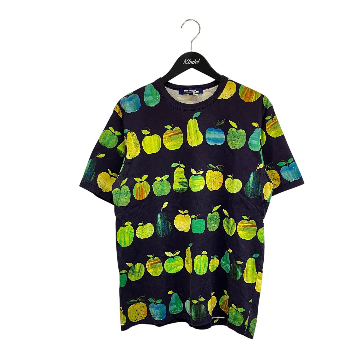 綿天竺プリントリンゴ柄半袖TシャツWC-T007
