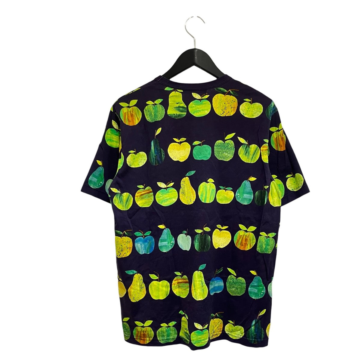 綿天竺プリントリンゴ柄半袖TシャツWC-T007
