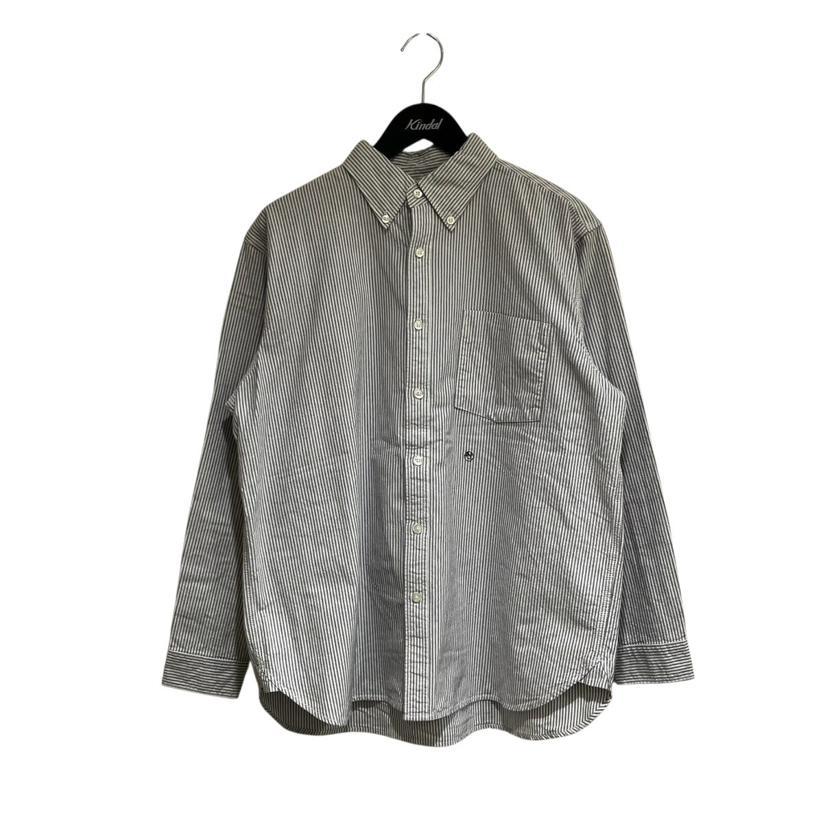 nanamica Button Down Stripe Wind Shirt長袖シャツSUGS305E 古着・中古-1枚目のアイテム画像