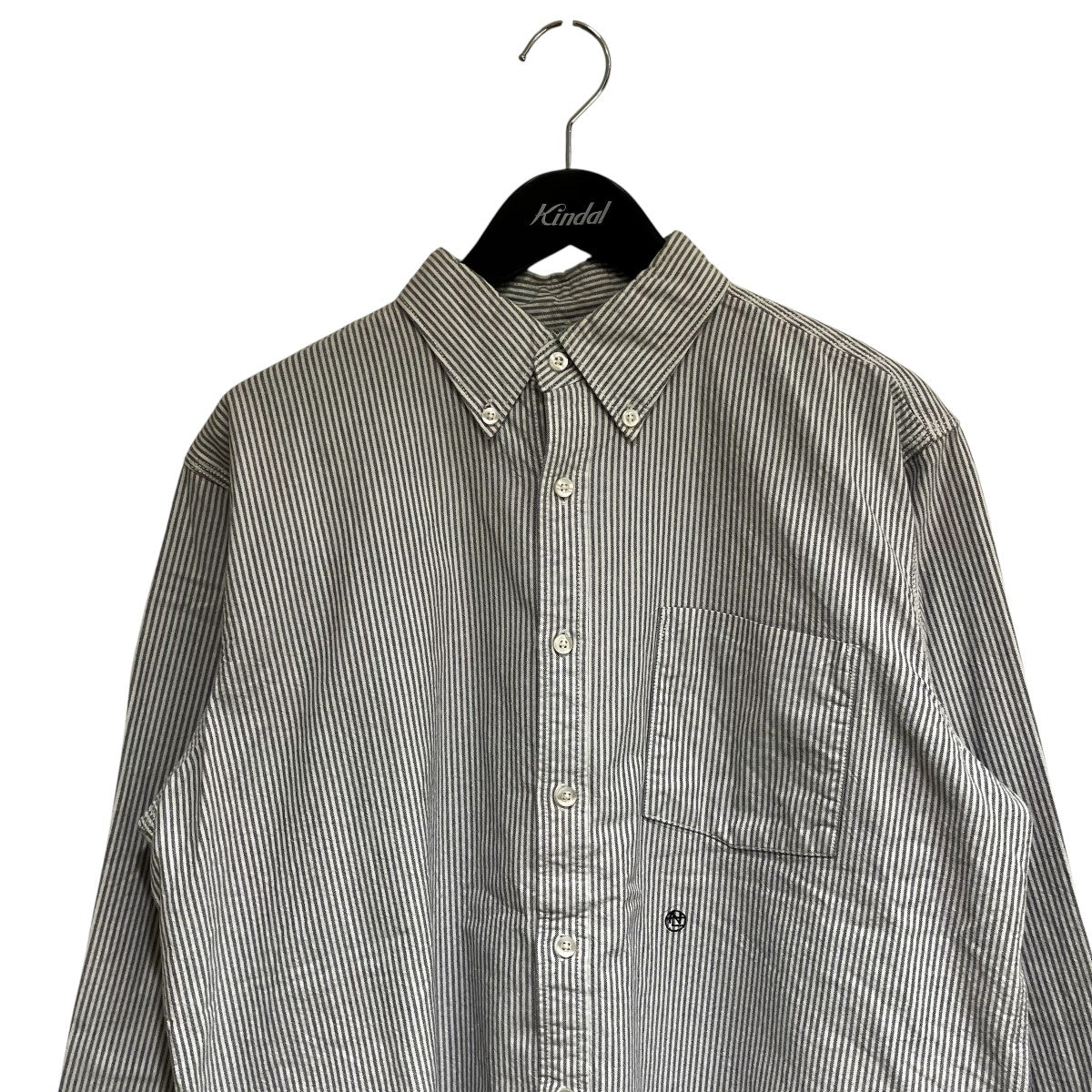 nanamica Button Down Stripe Wind Shirt長袖シャツSUGS305E 古着・中古-3枚目のアイテム画像
