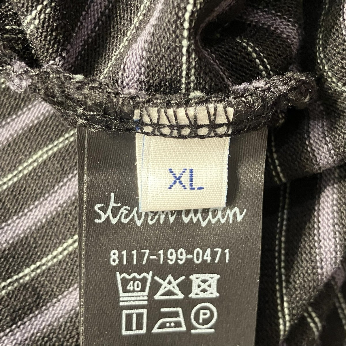 STEVEN ALAN 21MVS ボーダー ショートスリーブ Tシャツ BOLD半袖Tシャツ8117-199-0471 古着・中古-5枚目のアイテム画像