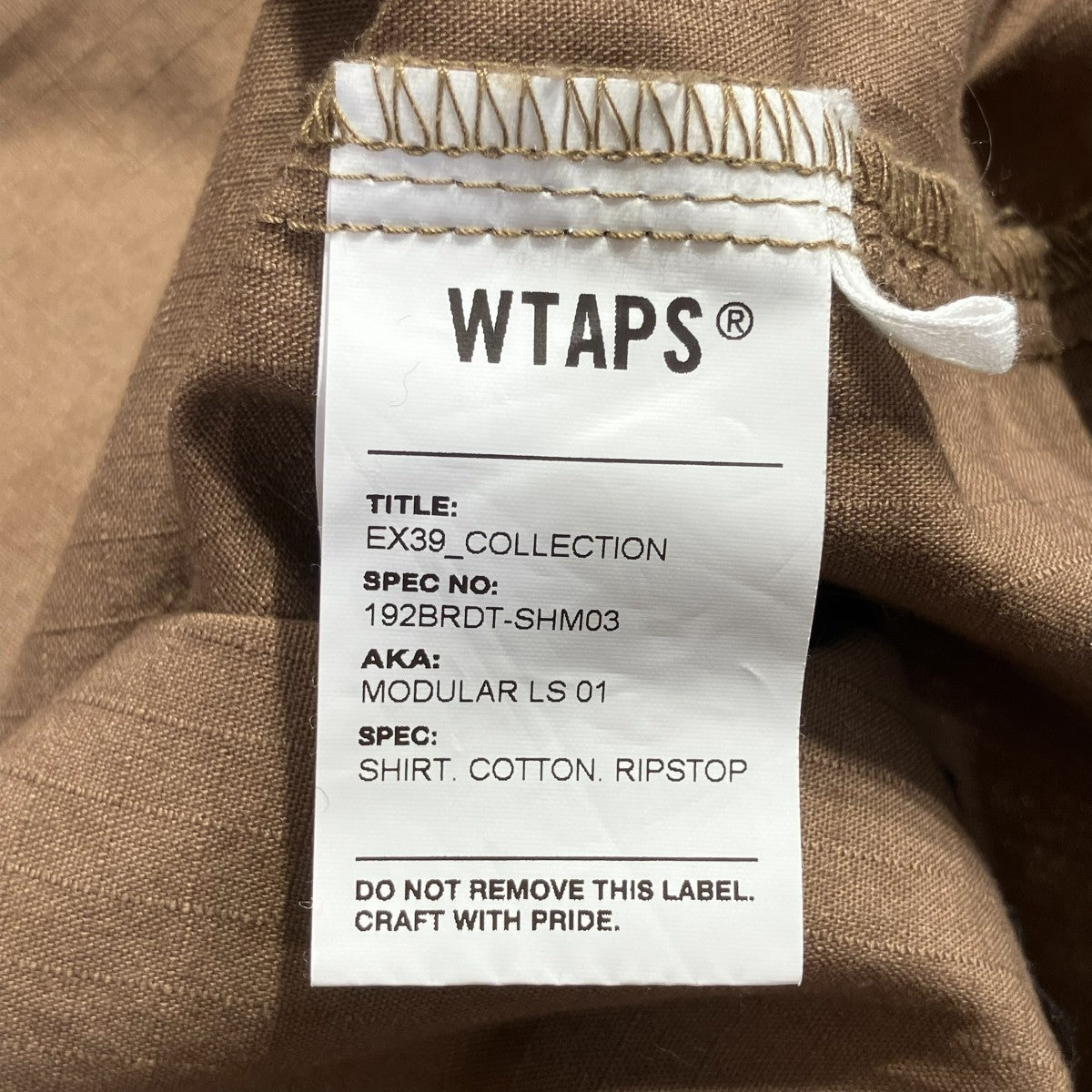 19AWMODULAR LS 01 SHIRTシャツジャケット192BRDT-SHM03