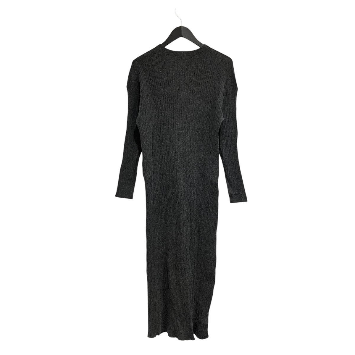 25AWヘンリーネックリブニットワンピース長袖ワンピース25040200523040