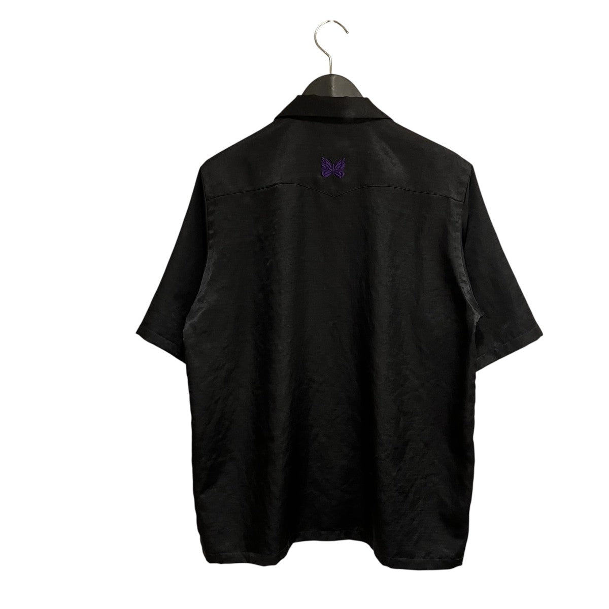 Needles S S Cowboy One-Up Shirt - Poly Slub Sateen半袖シャツMR254 古着・中古-2枚目のアイテム画像
