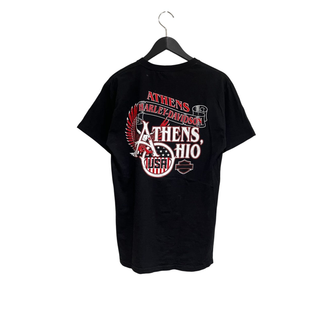 HARLEY-DAVIDSON プリントＴ ATHENS HIO半袖Tシャツ 古着・中古-2枚目のアイテム画像