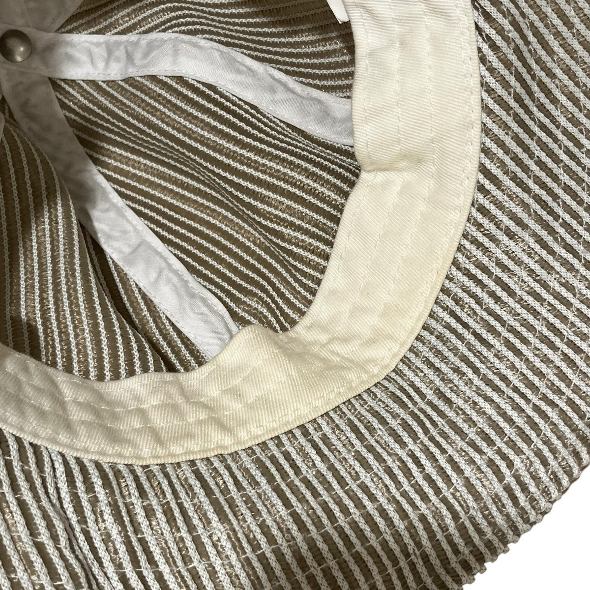 22SSStripe Mesh Bell Hatハット