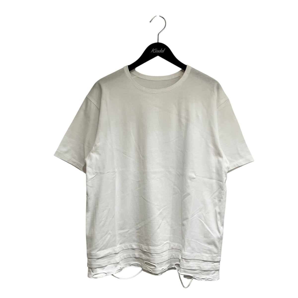 ダメージ加工半袖Tシャツ0125010652