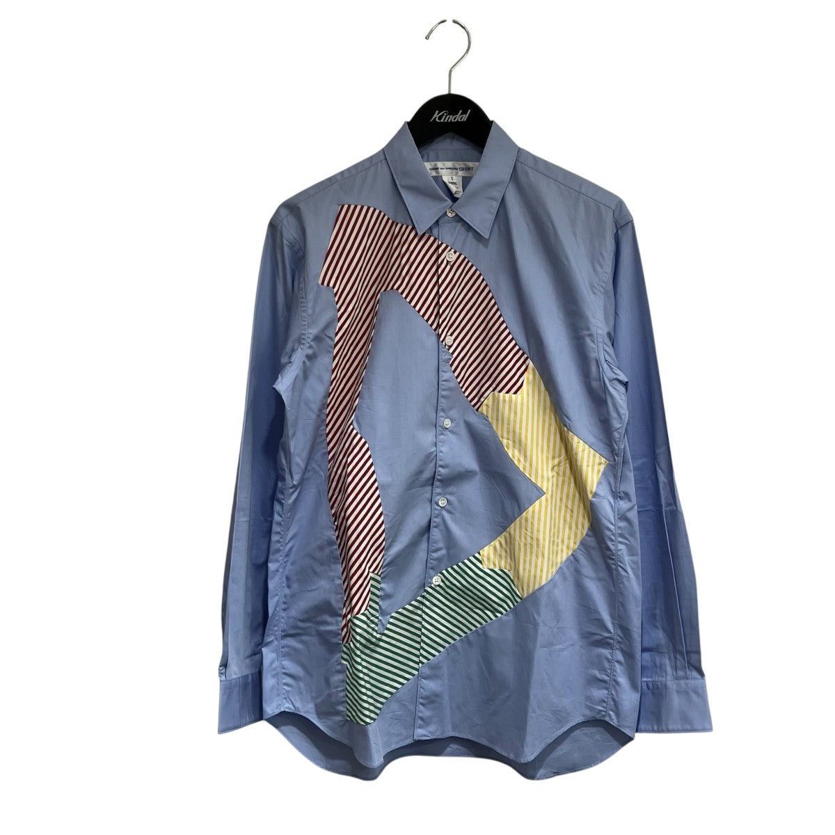 cotton poplin x stripe cotton poplin長袖シャツFQ-B015