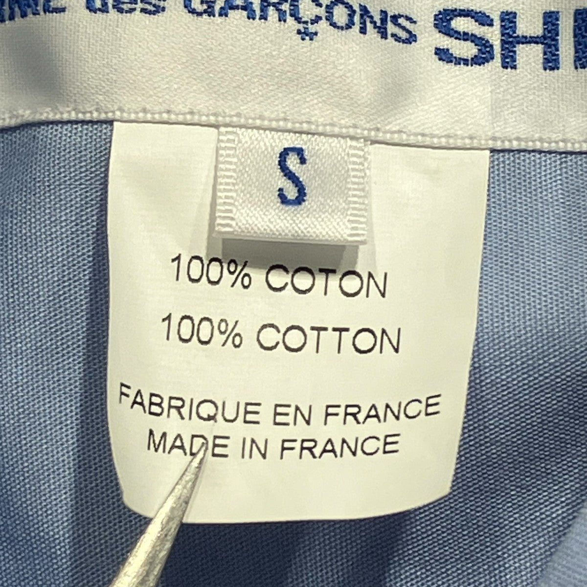 cotton poplin x stripe cotton poplin長袖シャツFQ-B015