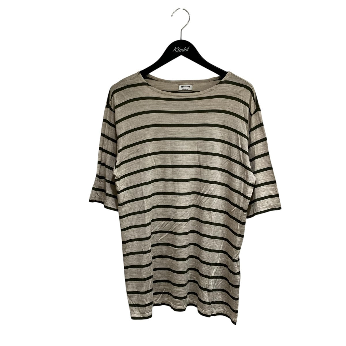 Ex Washable Silk Border Busque TeeボーダーカットソーMTK3103-0802