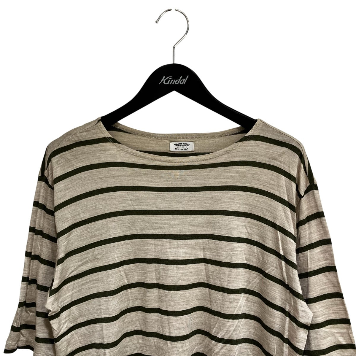 Ex Washable Silk Border Busque TeeボーダーカットソーMTK3103-0802