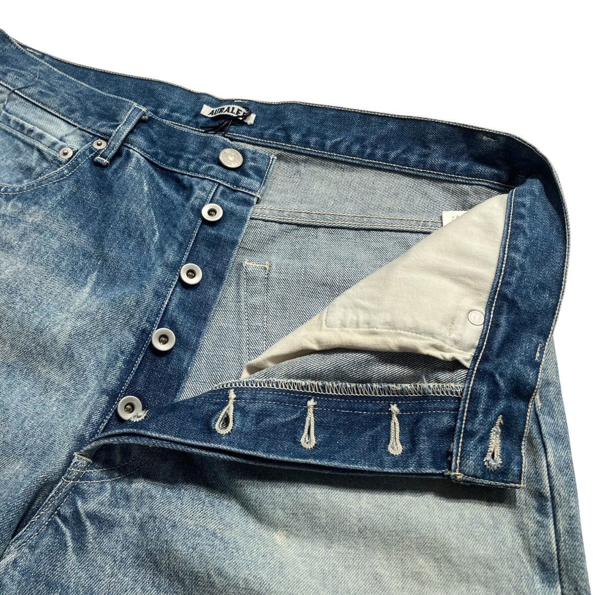 SELVEDGE FADED HEAVY DENIM WIDEパンツA24AP02DH