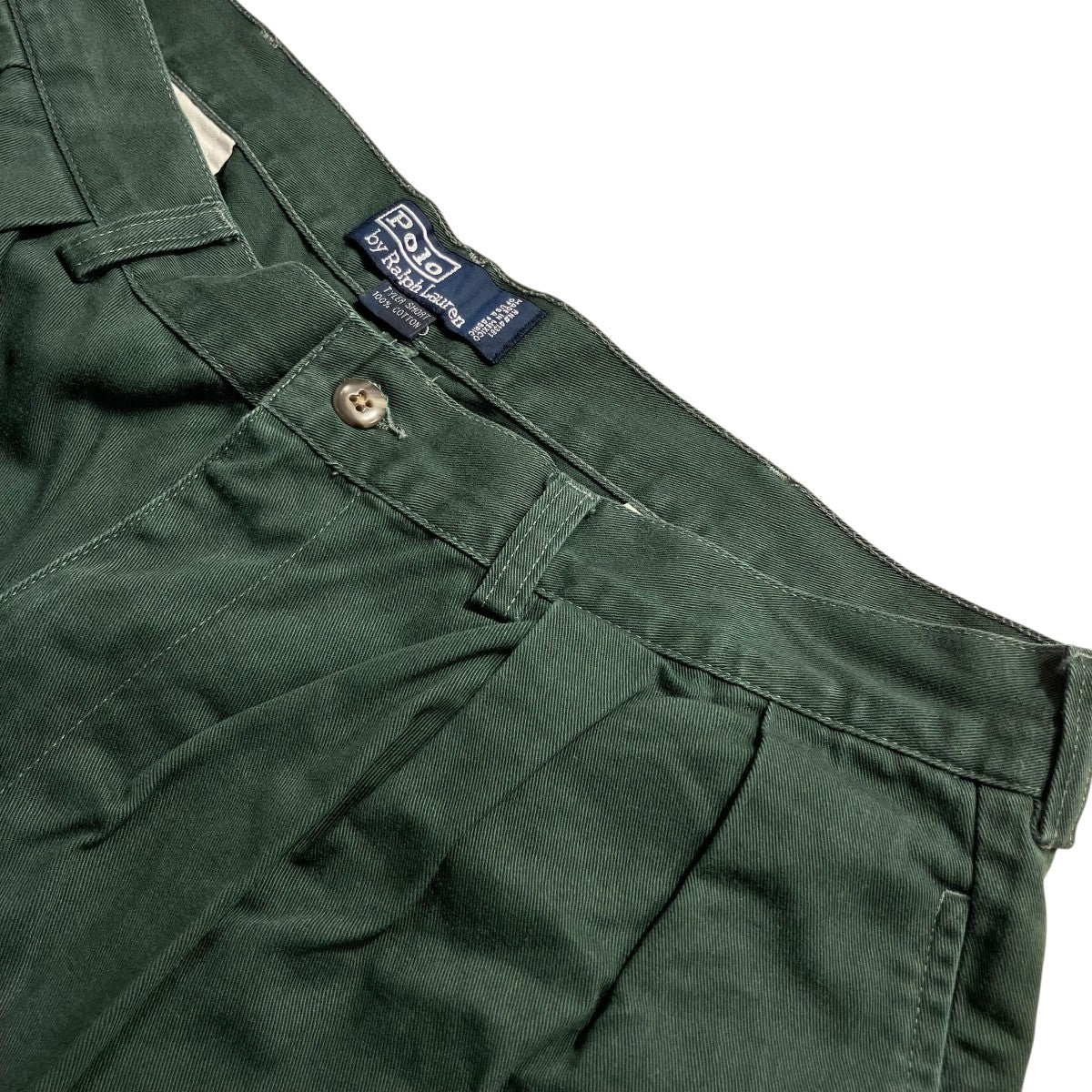90sTYLER SHORT メキシコ製  2タック ワイド チノショーツショートパンツ02058