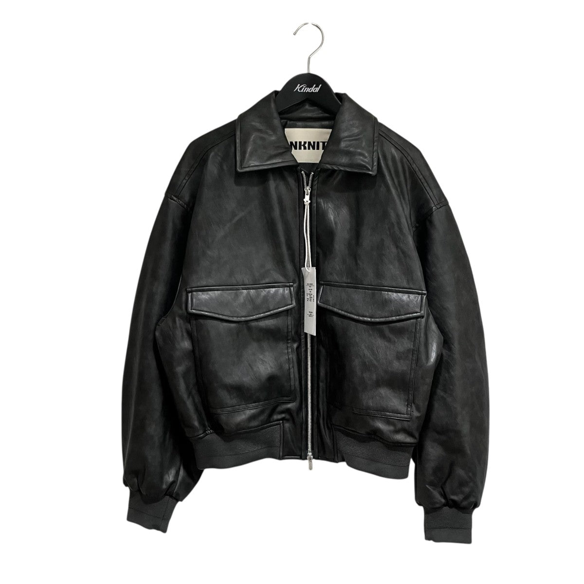 NKNIT 25AWフェイクレザーボンバージャケットフェイクレザージャケットN25AW-104 古着・中古-1枚目のアイテム画像