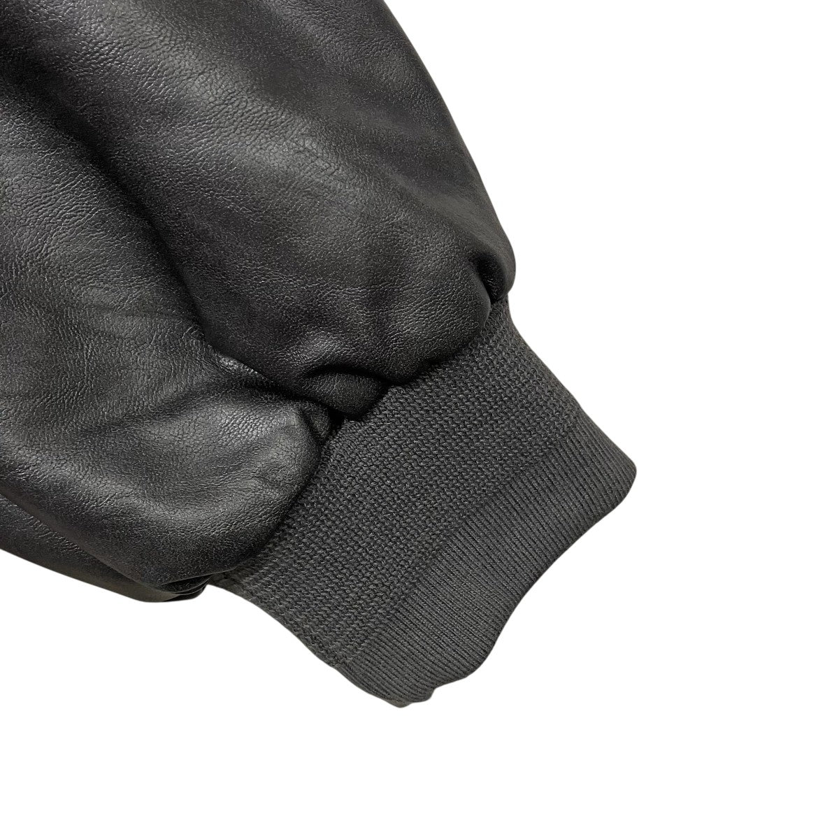 NKNIT 25AWフェイクレザーボンバージャケットフェイクレザージャケットN25AW-104 古着・中古-4枚目のアイテム画像