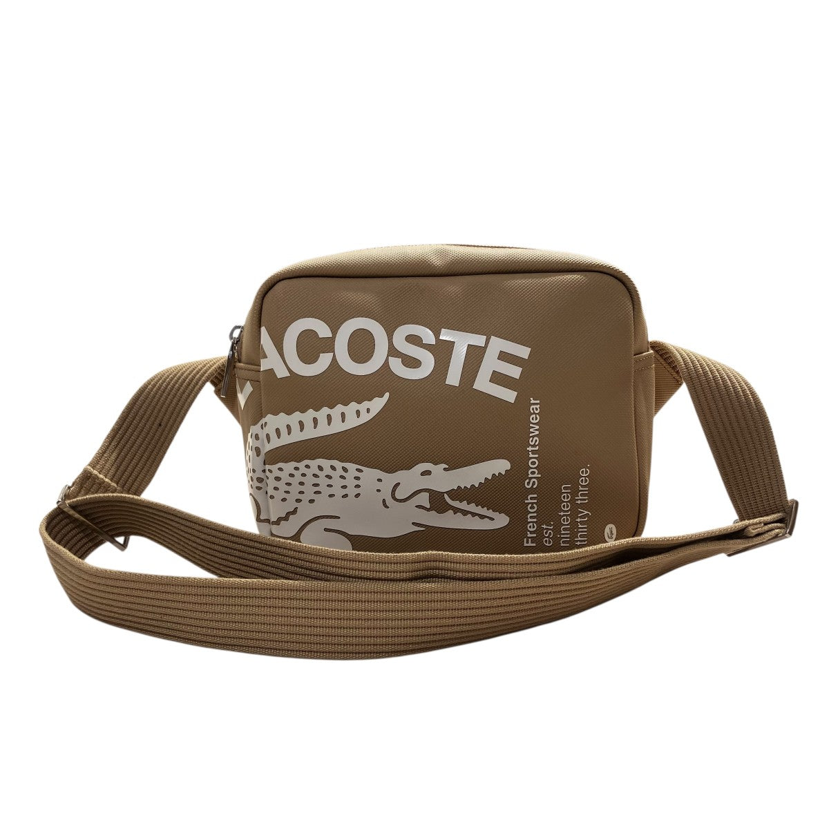 LACOSTE クラシックシーズナル レクタンレギュラーショルダーバッグF2225 Q2 古着・中古-4枚目のアイテム画像