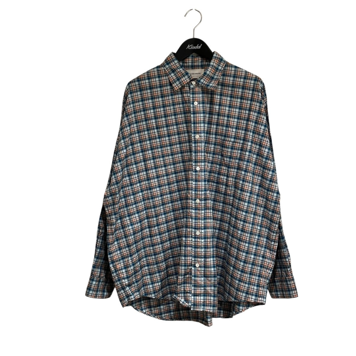 MARKAWARE TENT SHIRT SOKTAS OXFORD CHECK長袖シャツA22A-02SH02C 古着・中古-1枚目のアイテム画像