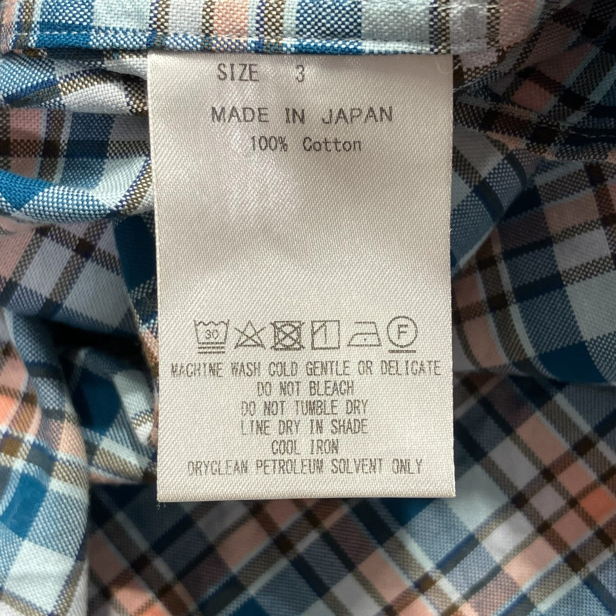 MARKAWARE TENT SHIRT SOKTAS OXFORD CHECK長袖シャツA22A-02SH02C 古着・中古-6枚目のアイテム画像