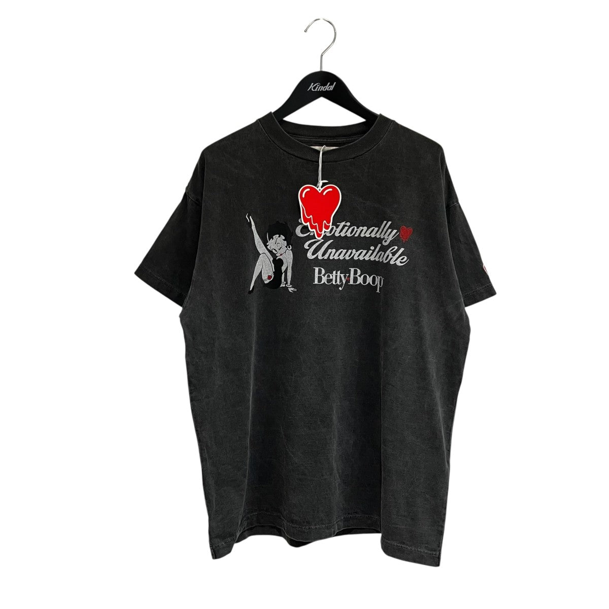 EMOTIONALLY UNAVAILABLE × BETTY BOOP × THE GALLERY BOX KISS S S T-SHIRT半袖TシャツEu-MK8-0000-C39 古着・中古-1枚目のアイテム画像
