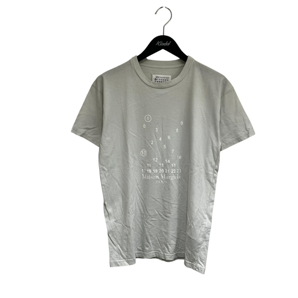 23SSコットンナンバーロゴクルーネック半袖TシャツS51GC0521 S20079