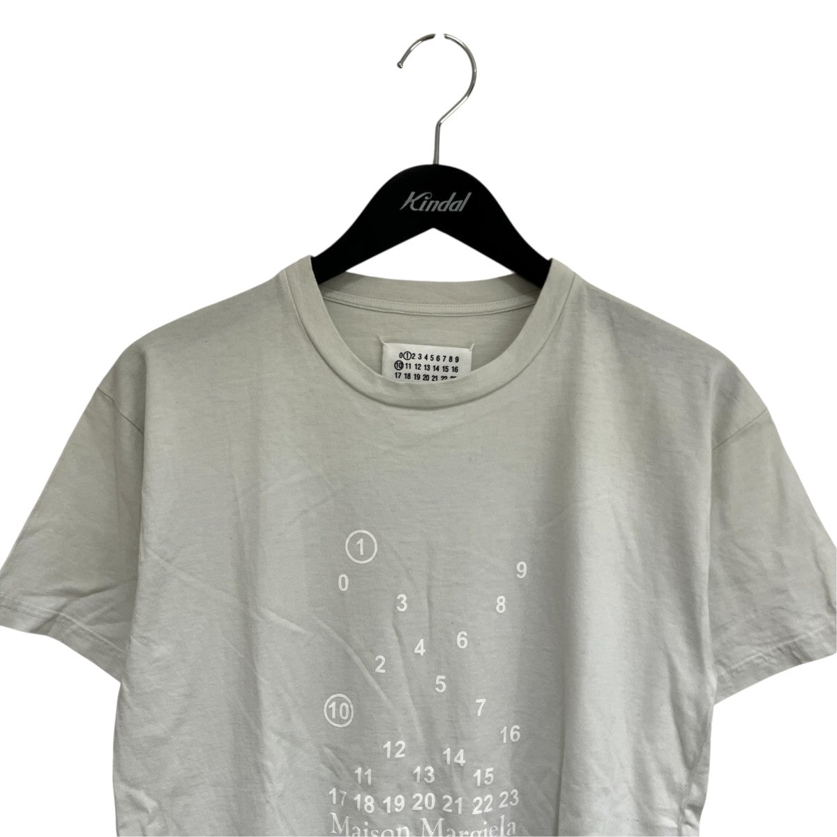 23SSコットンナンバーロゴクルーネック半袖TシャツS51GC0521 S20079
