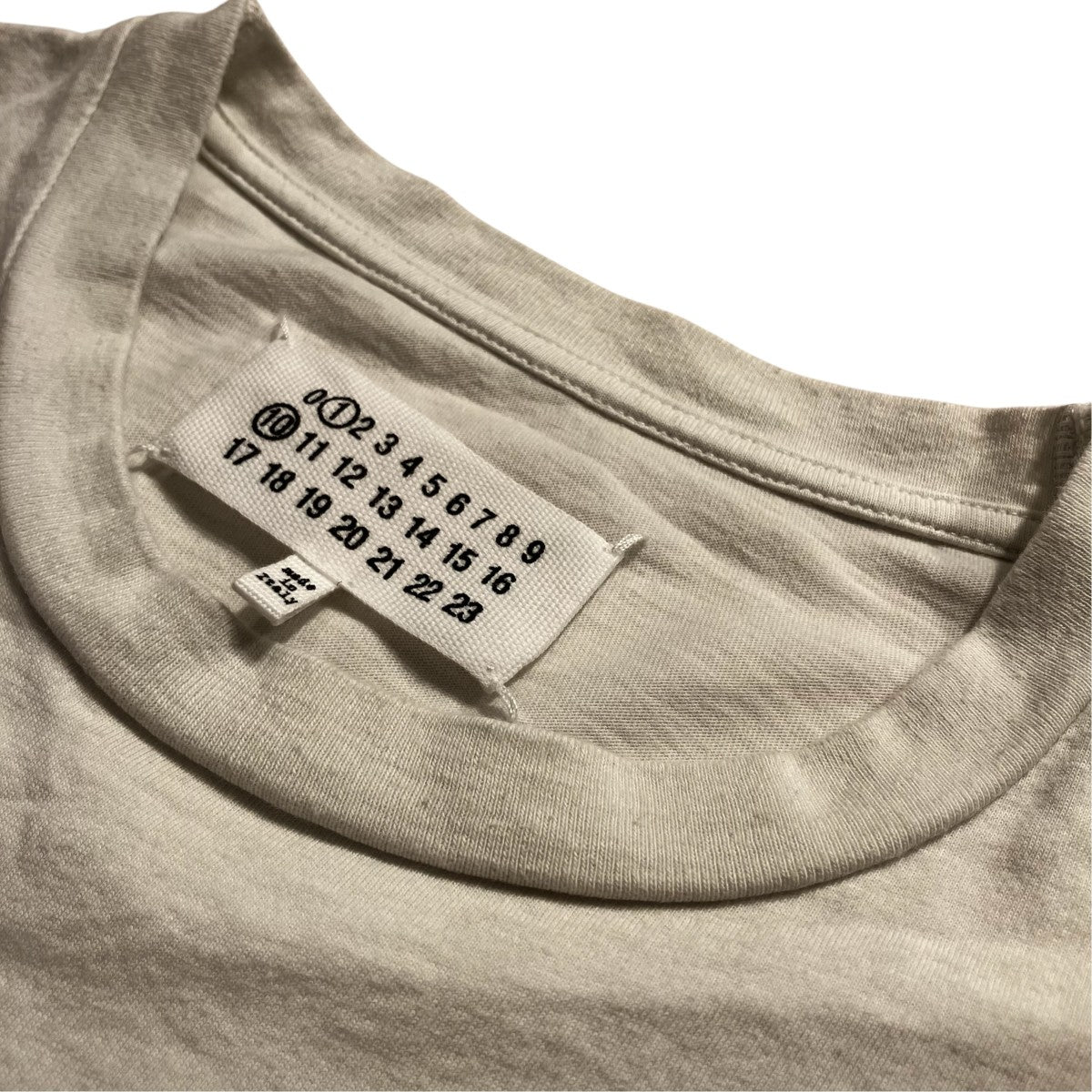 23SSコットンナンバーロゴクルーネック半袖TシャツS51GC0521 S20079