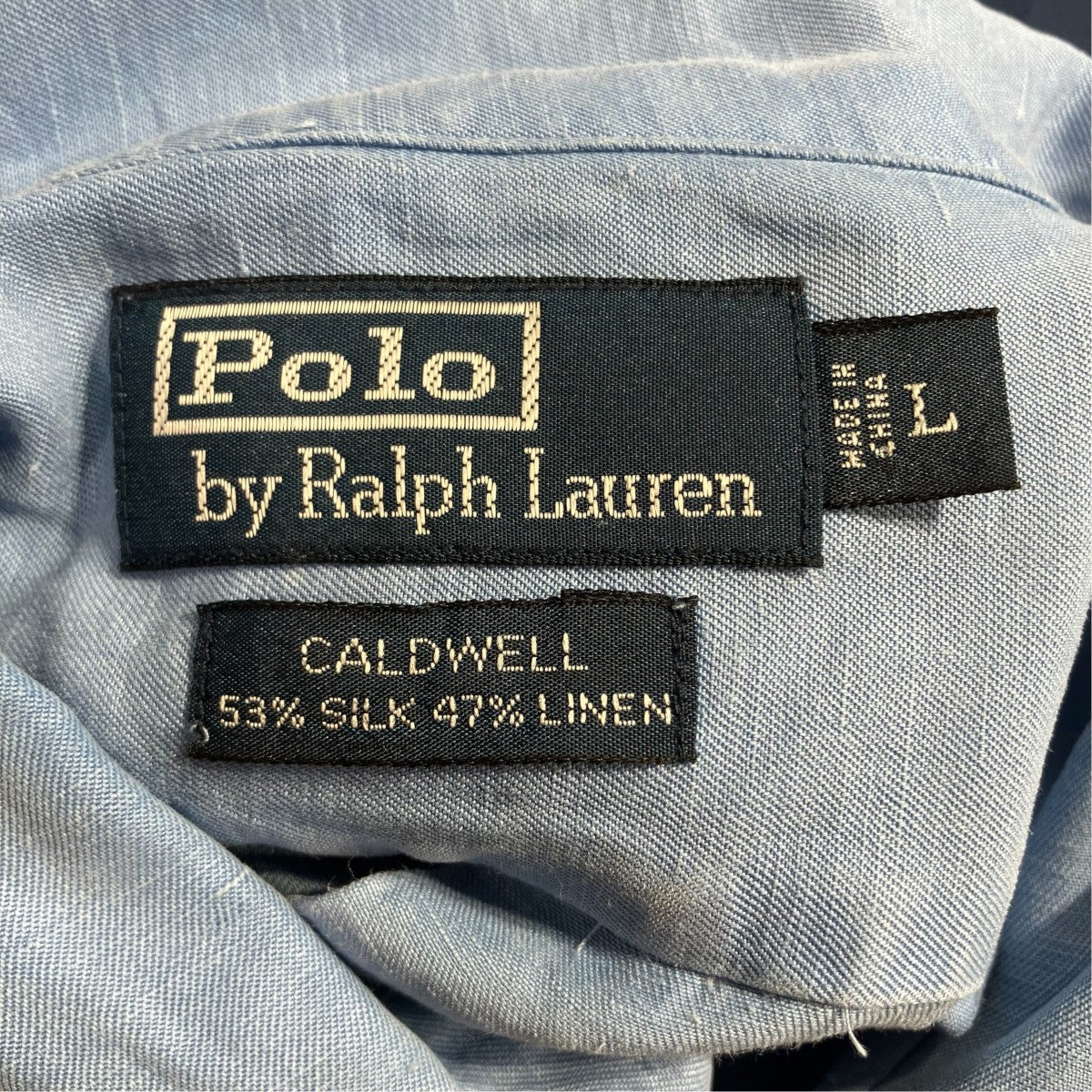 CALDWELL シルクリネンオープンカラーシャツ