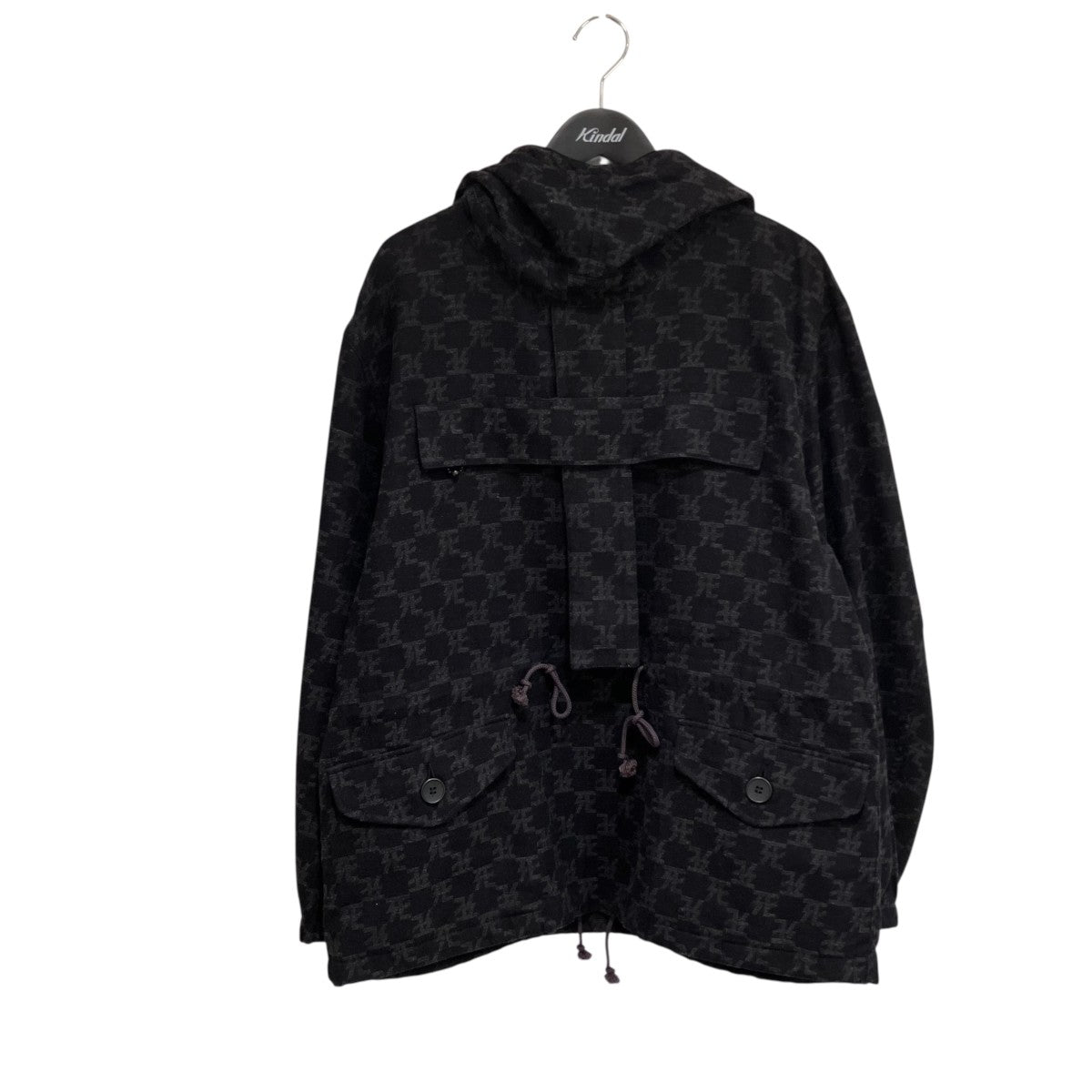 死鳥格子 Cross smock parka × 丸岡和吾アノラックパーカー17AH-BL-03