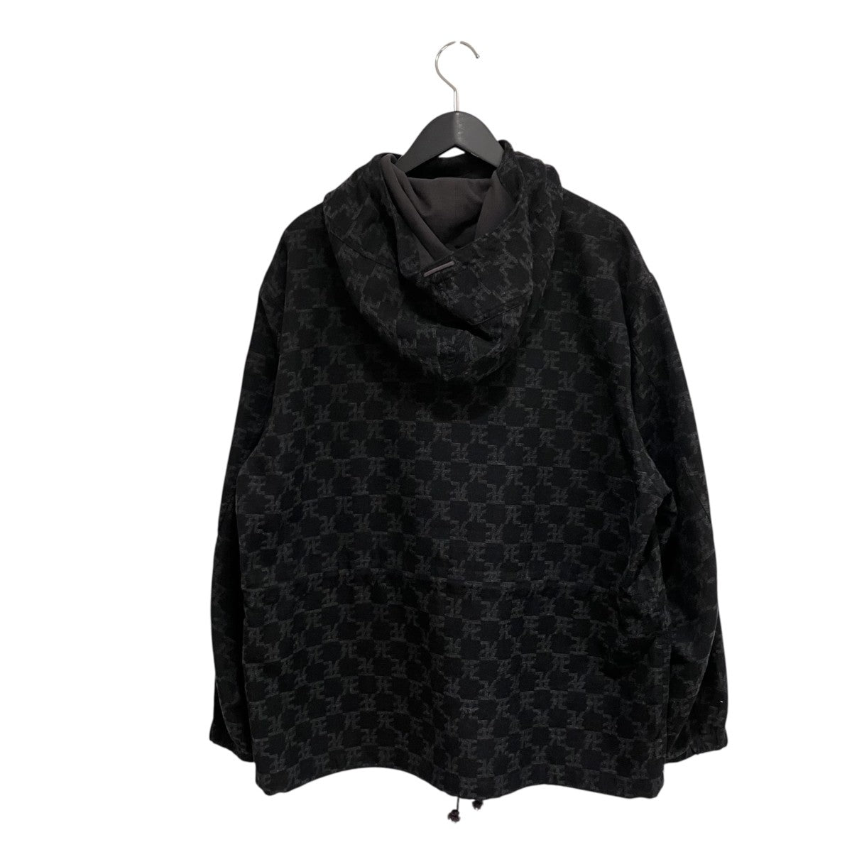 死鳥格子 Cross smock parka × 丸岡和吾アノラックパーカー17AH-BL-03