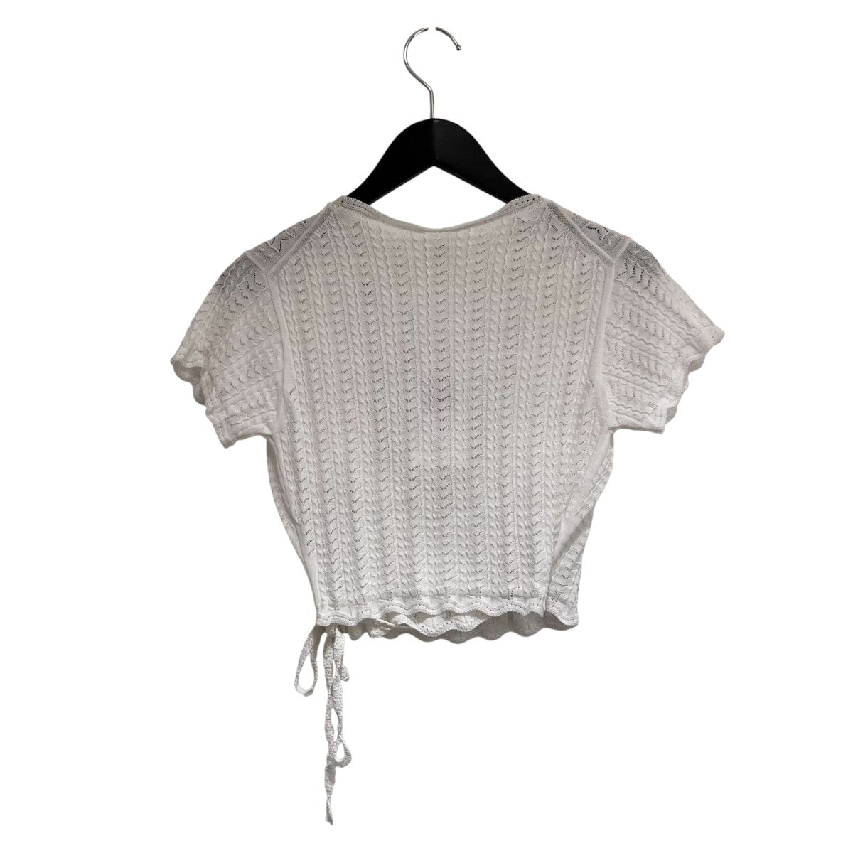 Lace knit cache-coeur top薄手カーディガンFU-X-KT005